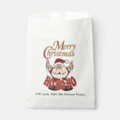 Sachets En Papier Joyeux Noël Père Noël (Devant)