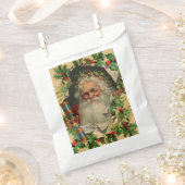 Sachets En Papier Joyeux Noël Père Noël classique antique (Coupé)