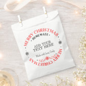 Sachets En Papier Joyeux Noël personnalisé Ajouter un texte traité m (Coupé)