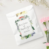 Sachets En Papier Joyeux Noël Rouge Holly Script moderne (Scellé)