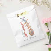 Sachets En Papier Joyeux Pâques mignonne amusant lapin moderne oeuf (Scellé)