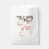 Sachets En Papier Joyeux petit Baby shower Noël moderne (Devant)