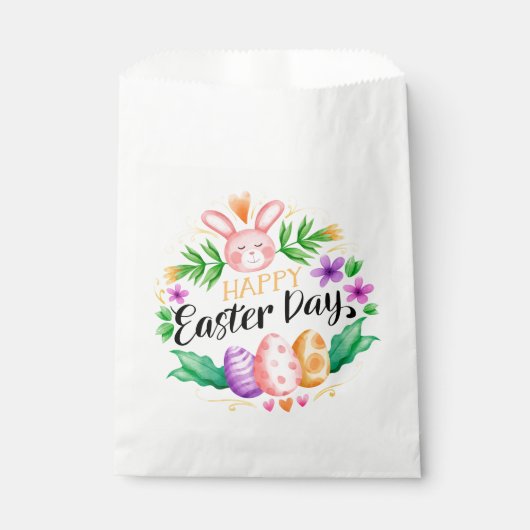 Sachets En Papier Joyeux Sac Faveur Pâques (Devant)