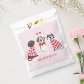 Sachets En Papier Joyeux Valentines Day Chiens de Danse (Scellé)
