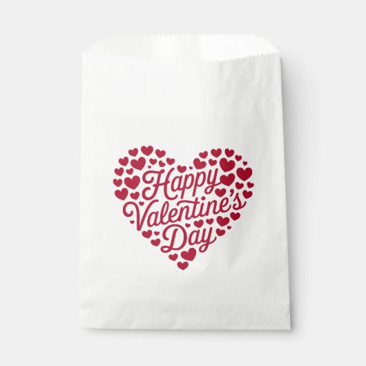 Sachets En Papier Joyeux Valentines Day Valentine Love Heart (Devant)