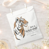 Sachets En Papier Jungle Tigre sibérien sauvage un premier anniversa (Coupé)