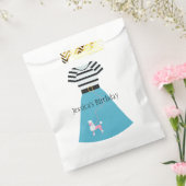 Sachets En Papier Jupe Retro Blue Poodle personnalisable (Scellé)