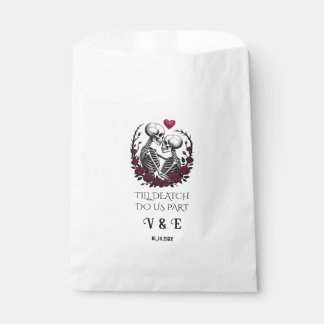 Sachets En Papier Jusqu'à la mort Faisons-nous partie Mariage noir-b