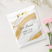 Sachets En Papier Juste marié blanc et or Agate (Scellé)