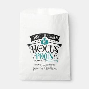 Sachets En Papier Juste une bande de Hocus Pocus Typographie turquoi