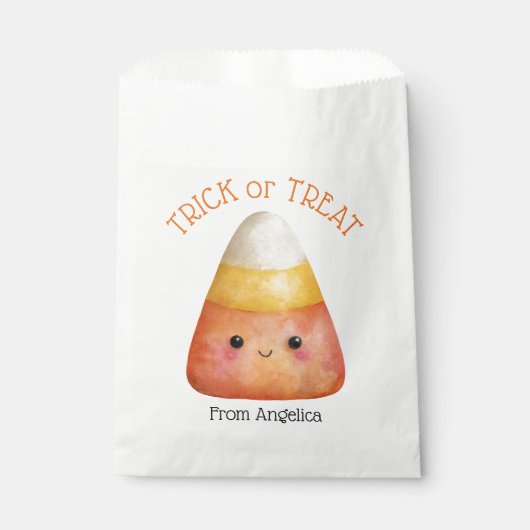 Sachets En Papier Kawaii Cute Candy Corn Enfants Halloween (Devant)