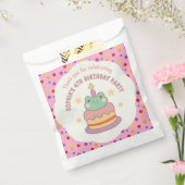 Sachets En Papier Kawaii Frog gâteau d'anniversaire personnalisé (Scellé)