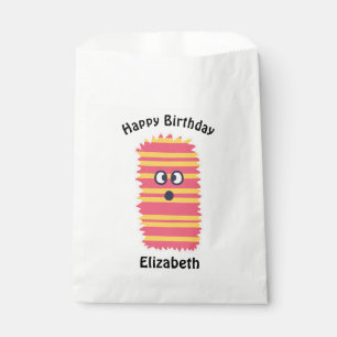 Sachets En Papier Kawaii Monster Anniversaire Treat Bag