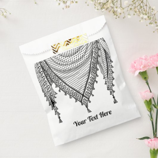 Sachets En Papier Keffiyeh Écharpe palestinienne tissu traditionnel (Scellé)