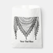 Sachets En Papier Keffiyeh Écharpe palestinienne tissu traditionnel (Devant)