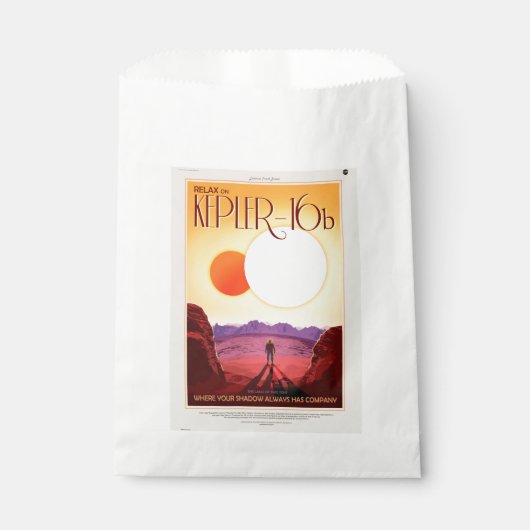 Sachets En Papier Kepler Space Voyage Destination Planète Aventure (Devant)
