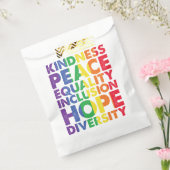 Sachets En Papier Kindness Peace Equality Love Inclusion Hope LGBT (Scellé)