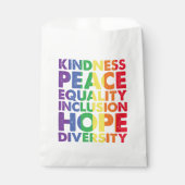 Sachets En Papier Kindness Peace Equality Love Inclusion Hope LGBT (Devant)