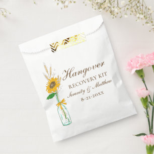 Sachets En Papier Kit de guérison de gueule de bois de mariage flora