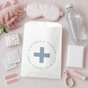 Sachets En Papier Kit de Gueule de Bois Dusty Blue pour Maladie et S