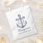 Sachets En Papier Kit de Mariage nautique   bleu marine Ancre (Coupé)