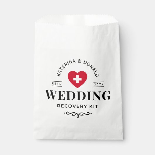 Sachets En Papier Kit de récupération de main-d'oeuvre simple Mariag (Devant)