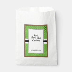Sachets En Papier Kiwi fruit, motif vert papier produit maison