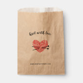 Sachets En Papier Knit with Love Yarn Heart Crafts (Devant)