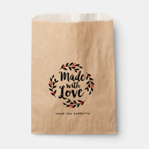 Sachets En Papier Kraft Personnalisé Fait Avec Amour