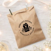 Sachets En Papier Kraft Personnalisé Fait Avec Amour (Coupé)