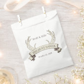 Sachets En Papier "La chasse est finie" Mariage rustique personnalis (Coupé)