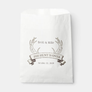 Sachets En Papier "La chasse est finie" Mariage rustique personnalis