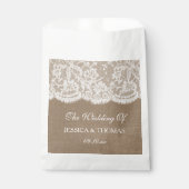 Sachets En Papier La collection de Mariages Burlap & Lace (Devant)