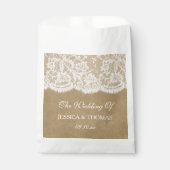 Sachets En Papier La collection de Mariages Kraft & Lace (Devant)