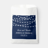 Sachets En Papier La Collection Mariage Bleu Marine Lights (Devant)