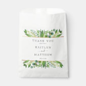 Sachets En Papier La Collection Mariage Verdure & Or (Devant)