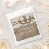 Sachets En Papier La collection Rustic Horseshoe Mariage (Coupé)