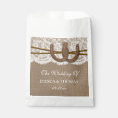 Sachets En Papier La collection Rustic Horseshoe Mariage (Devant)