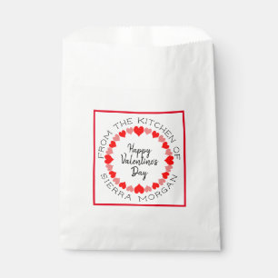 Sachets En Papier La cuisine de guirlande de coeur de Valentine