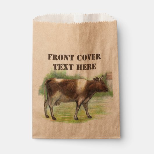 Sachets En Papier La ferme à la vache (Devant)