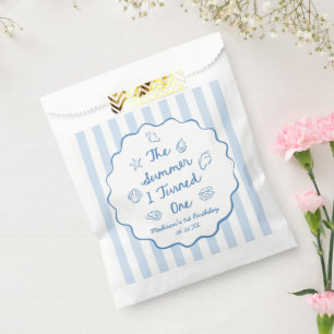 Sachets En Papier La fête d'anniversaire de mes un an L'été où j'ai