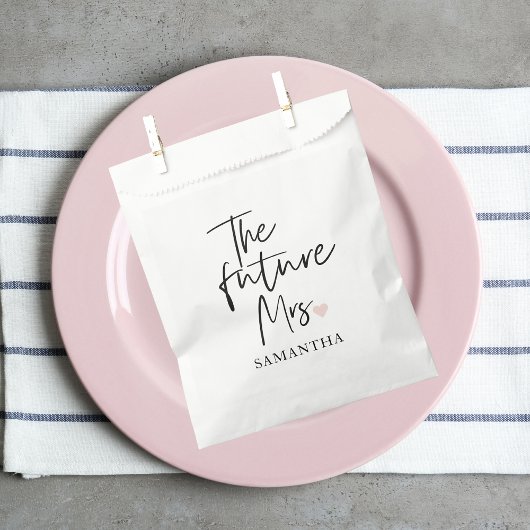 Sachets En Papier La future Mme et Votre nom | Cadeau de beauté mode