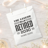 Sachets En Papier La Légende A Retraité La Retraite Personnalisée (Coupé)