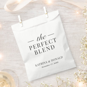 Sachets En Papier La Mariage classique au café Mixte