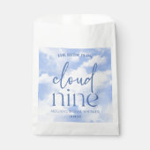 Sachets En Papier La Mariée Est Sur Nuage Neuf Fête des mariées Bleu (Devant)