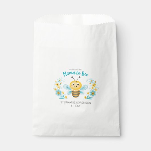 Sachets En Papier La mignonne maman au Baby shower d'être (Devant)