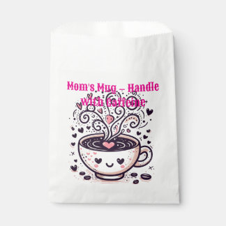 Sachets En Papier La Mug de Maman - Manipuler avec de la caféine