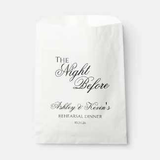 Sachets En Papier La Nuit Avant le Dîner de Répétition