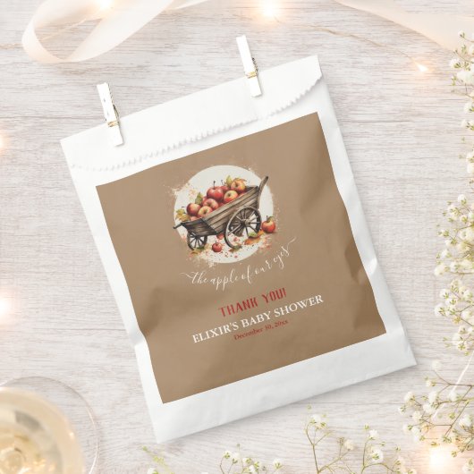 Sachets En Papier La Pomme De Notre Baby shower Oeil (Coupé)