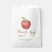 Sachets En Papier La pomme de notre Merci de Baby shower oculaire (Devant)